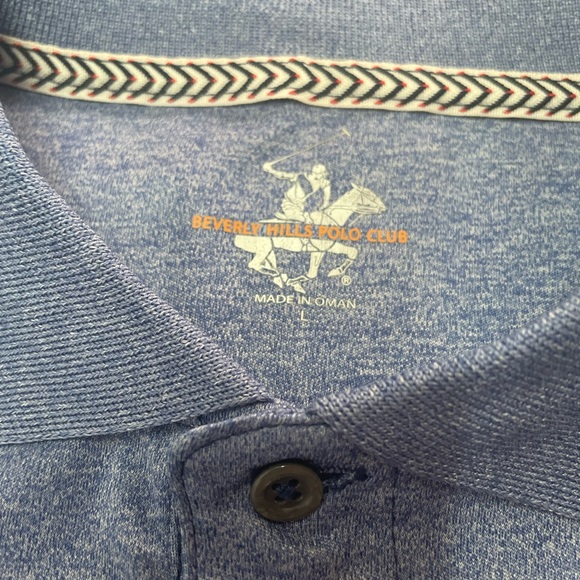 Beverly Hills Polo Club Shortsleeve Lightweight Polo. Size L - Picture 2 of 2
